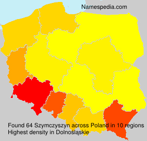 Surname Szymczyszyn in Poland Surname Szymczyszyn in Poland