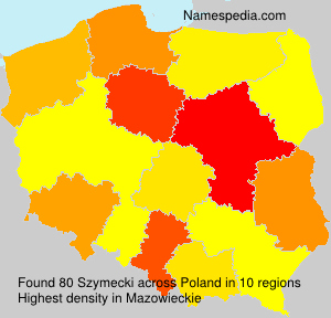 Surname Szymecki in Poland Surname Szymecki in Poland