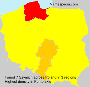 Surname Szymich in Poland Surname Szymich in Poland