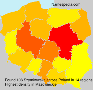 Surname Szymkowska in Poland Surname Szymkowska in Poland