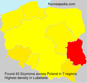 Surname Szymona in Poland Surname Szymona in Poland