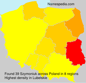 Surname Szymoniuk in Poland Surname Szymoniuk in Poland