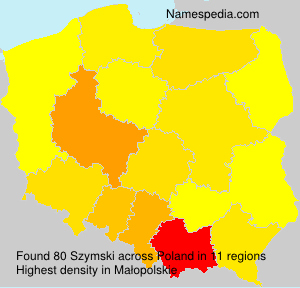 Surname Szymski in Poland Surname Szymski in Poland