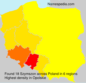 Surname Szymszon in Poland Surname Szymszon in Poland