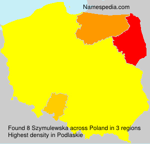 Surname Szymulewska in Poland Surname Szymulewska in Poland