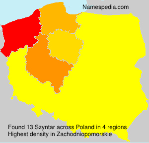 Surname Szyntar in Poland Surname Szyntar in Poland
