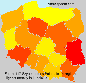 Surname Szyper in Poland Surname Szyper in Poland