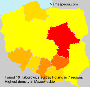 Surname Taborowicz in Poland Surname Taborowicz in Poland
