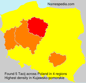Surname Tacij in Poland Surname Tacij in Poland