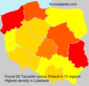 Surname Taczalski in Poland Surname Taczalski in Poland