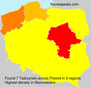 Surname Tadrzynski in Poland Surname Tadrzynski in Poland