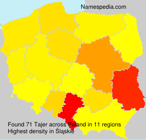 Surname Tajer in Poland Surname Tajer in Poland