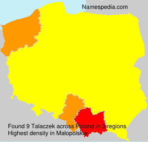 Surname Talaczek in Poland Surname Talaczek in Poland
