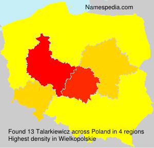 Surname Talarkiewicz in Poland Surname Talarkiewicz in Poland