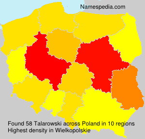 Surname Talarowski in Poland Surname Talarowski in Poland