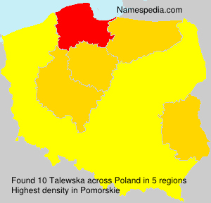 Surname Talewska in Poland Surname Talewska in Poland