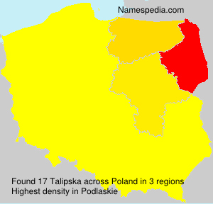 Surname Talipska in Poland Surname Talipska in Poland