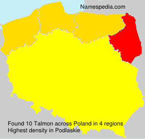 Surname Talmon in Poland Surname Talmon in Poland