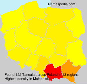 Surname Tancula in Poland Surname Tancula in Poland