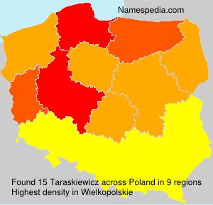 Surname Taraskiewicz in Poland Surname Taraskiewicz in Poland