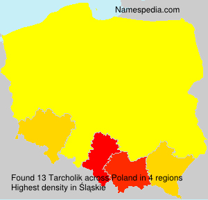 Surname Tarcholik in Poland Surname Tarcholik in Poland