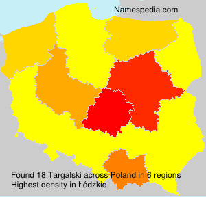 Surname Targalski in Poland Surname Targalski in Poland