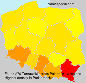 Surname Tarnawski in Poland Surname Tarnawski in Poland