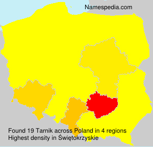 Surname Tarnik in Poland Surname Tarnik in Poland