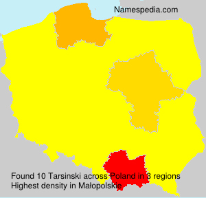 Surname Tarsinski in Poland Surname Tarsinski in Poland