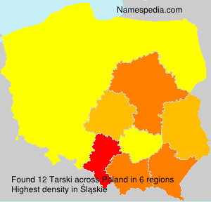 Surname Tarski in Poland Surname Tarski in Poland