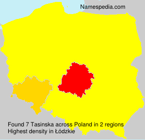 Surname Tasinska in Poland Surname Tasinska in Poland