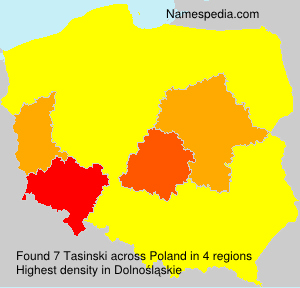 Surname Tasinski in Poland Surname Tasinski in Poland