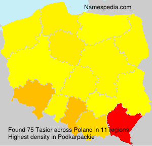 Surname Tasior in Poland Surname Tasior in Poland