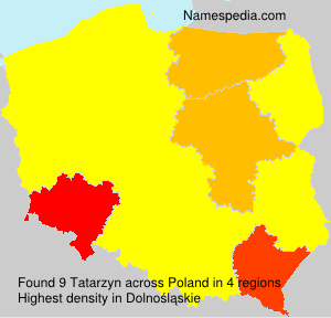 Surname Tatarzyn in Poland Surname Tatarzyn in Poland