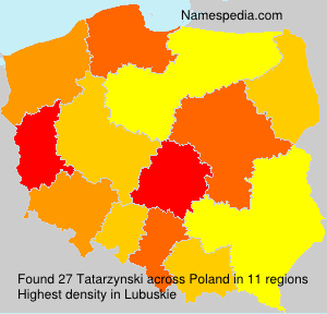 Surname Tatarzynski in Poland Surname Tatarzynski in Poland