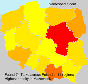 Surname Tatko in Poland Surname Tatko in Poland