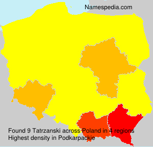 Surname Tatrzanski in Poland Surname Tatrzanski in Poland