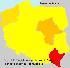 Surname Tebich in Poland Surname Tebich in Poland