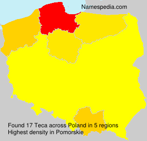 Surname Teca in Poland Surname Teca in Poland