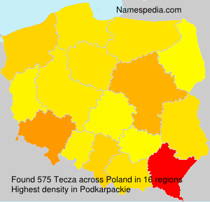 Surname Tecza in Poland Surname Tecza in Poland