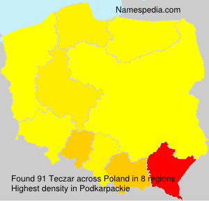 Surname Teczar in Poland Surname Teczar in Poland