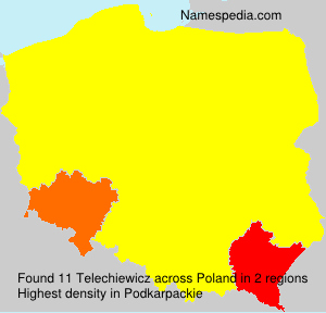 Surname Telechiewicz in Poland Surname Telechiewicz in Poland