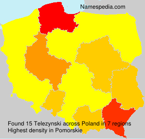 Surname Telezynski in Poland Surname Telezynski in Poland