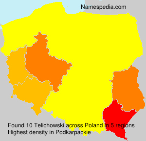 Surname Telichowski in Poland Surname Telichowski in Poland