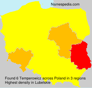 Surname Temperowicz in Poland Surname Temperowicz in Poland