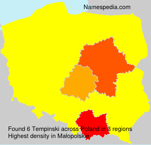 Surname Tempinski in Poland Surname Tempinski in Poland