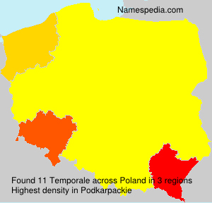Surname Temporale in Poland Surname Temporale in Poland