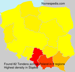 Surname Tendera in Poland Surname Tendera in Poland