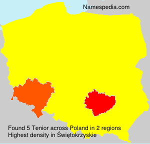 Surname Tenior in Poland Surname Tenior in Poland