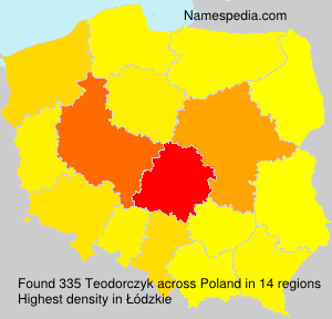 Surname Teodorczyk in Poland Surname Teodorczyk in Poland